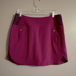 Athleta Fairway Athletic Golf Skort 16” Magenta Large